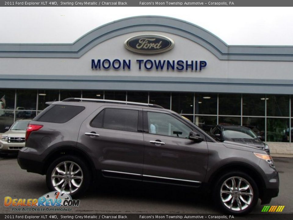 2011 Ford Explorer XLT 4WD Sterling Grey Metallic / Charcoal Black Photo #1