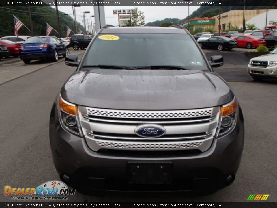 2011 Ford Explorer XLT 4WD Sterling Grey Metallic / Charcoal Black Photo #3