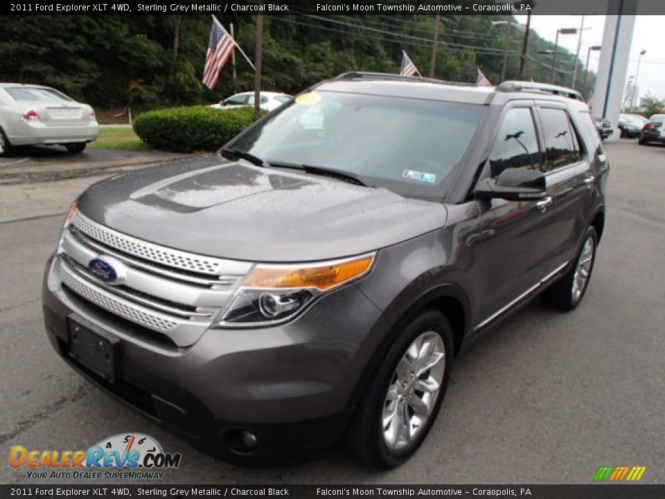 2011 Ford Explorer XLT 4WD Sterling Grey Metallic / Charcoal Black Photo #4