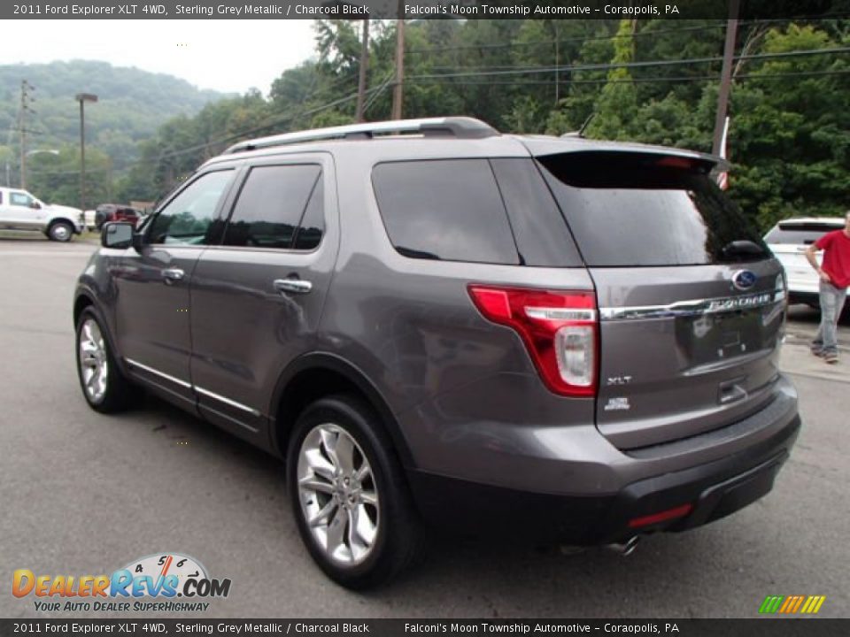 2011 Ford Explorer XLT 4WD Sterling Grey Metallic / Charcoal Black Photo #6