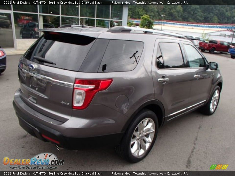 2011 Ford Explorer XLT 4WD Sterling Grey Metallic / Charcoal Black Photo #8