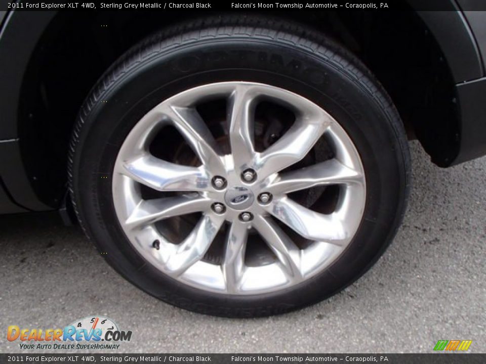 2011 Ford Explorer XLT 4WD Sterling Grey Metallic / Charcoal Black Photo #9