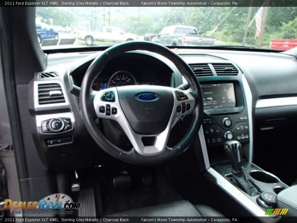 2011 Ford Explorer XLT 4WD Sterling Grey Metallic / Charcoal Black Photo #13