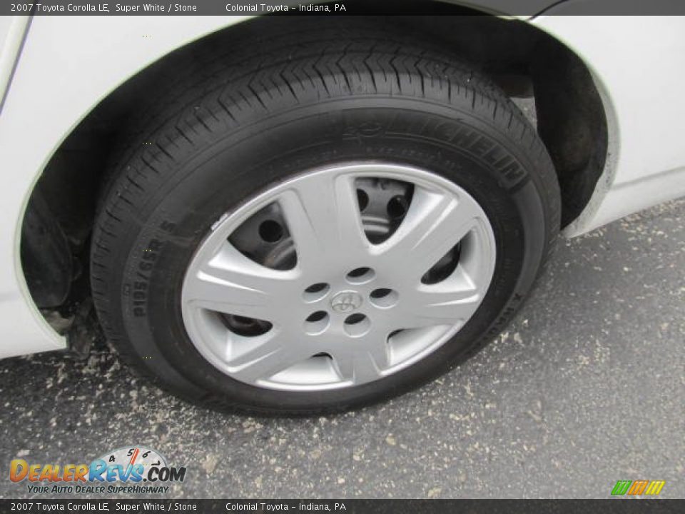 2007 Toyota Corolla LE Super White / Stone Photo #3