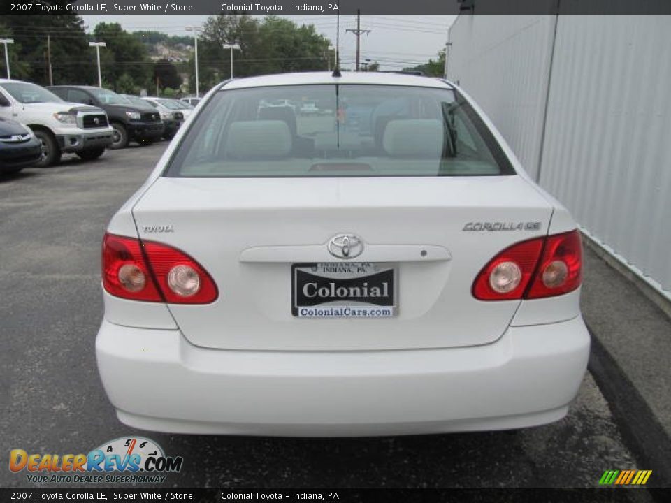 2007 Toyota Corolla LE Super White / Stone Photo #5
