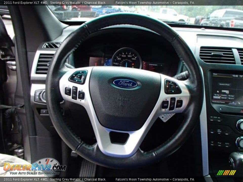 2011 Ford Explorer XLT 4WD Sterling Grey Metallic / Charcoal Black Photo #21