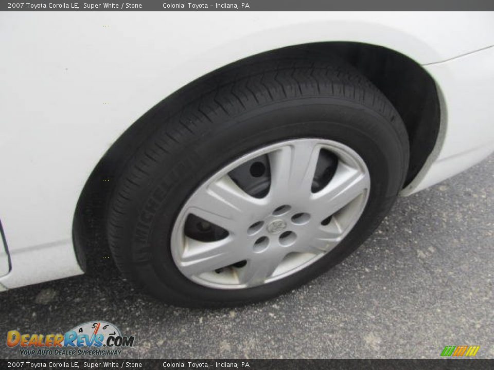 2007 Toyota Corolla LE Super White / Stone Photo #6