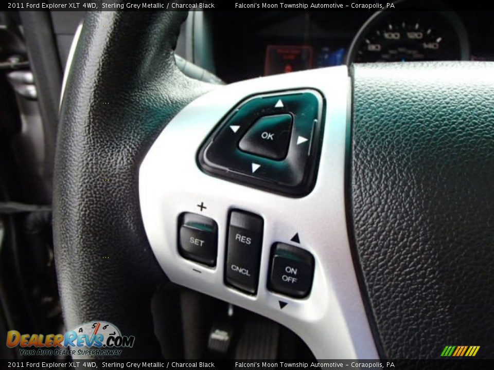 2011 Ford Explorer XLT 4WD Sterling Grey Metallic / Charcoal Black Photo #22