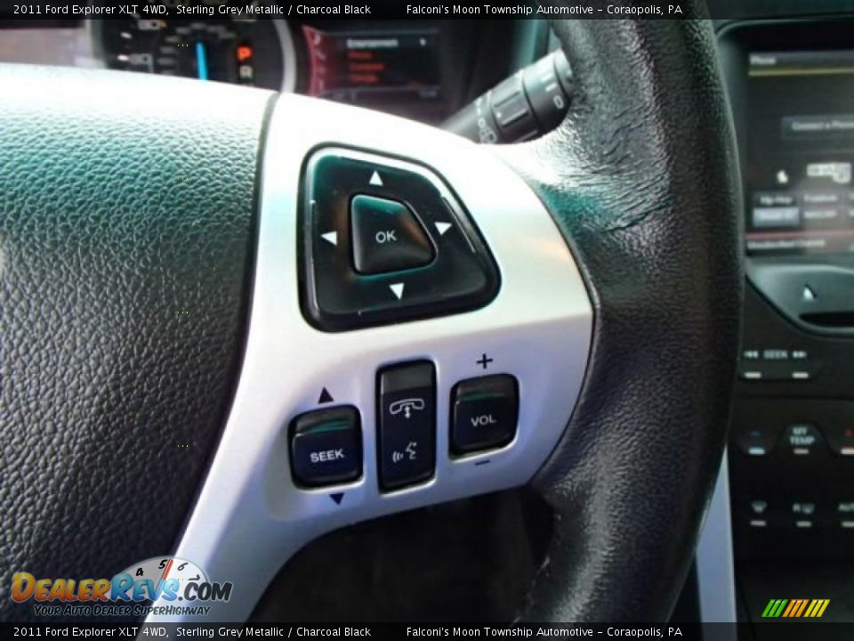 2011 Ford Explorer XLT 4WD Sterling Grey Metallic / Charcoal Black Photo #23