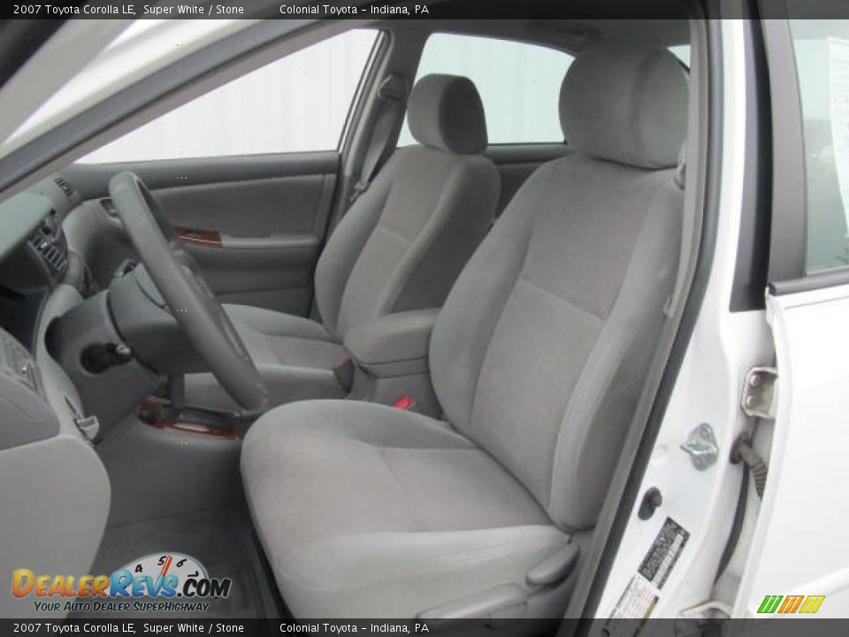 2007 Toyota Corolla LE Super White / Stone Photo #10