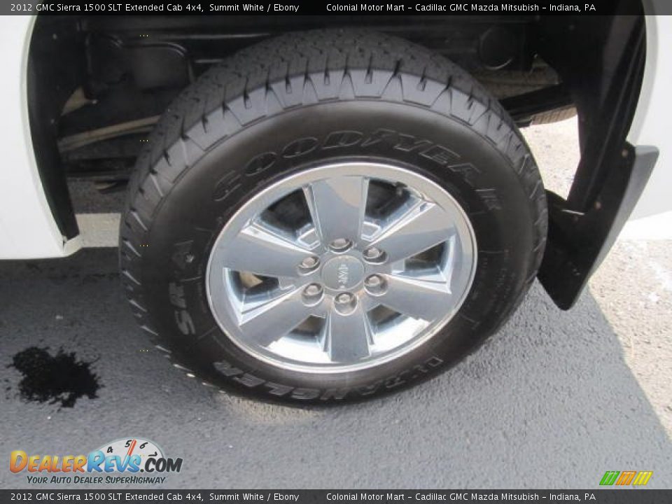 2012 GMC Sierra 1500 SLT Extended Cab 4x4 Summit White / Ebony Photo #3