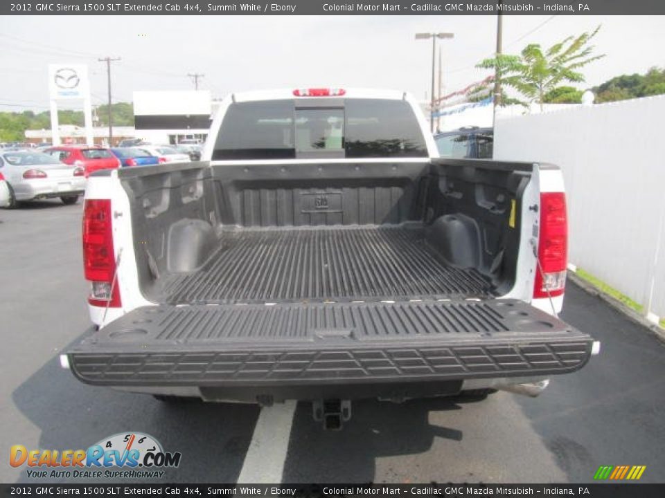 2012 GMC Sierra 1500 SLT Extended Cab 4x4 Summit White / Ebony Photo #7