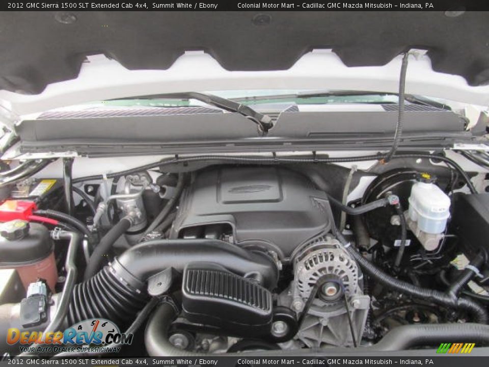 2012 GMC Sierra 1500 SLT Extended Cab 4x4 Summit White / Ebony Photo #12