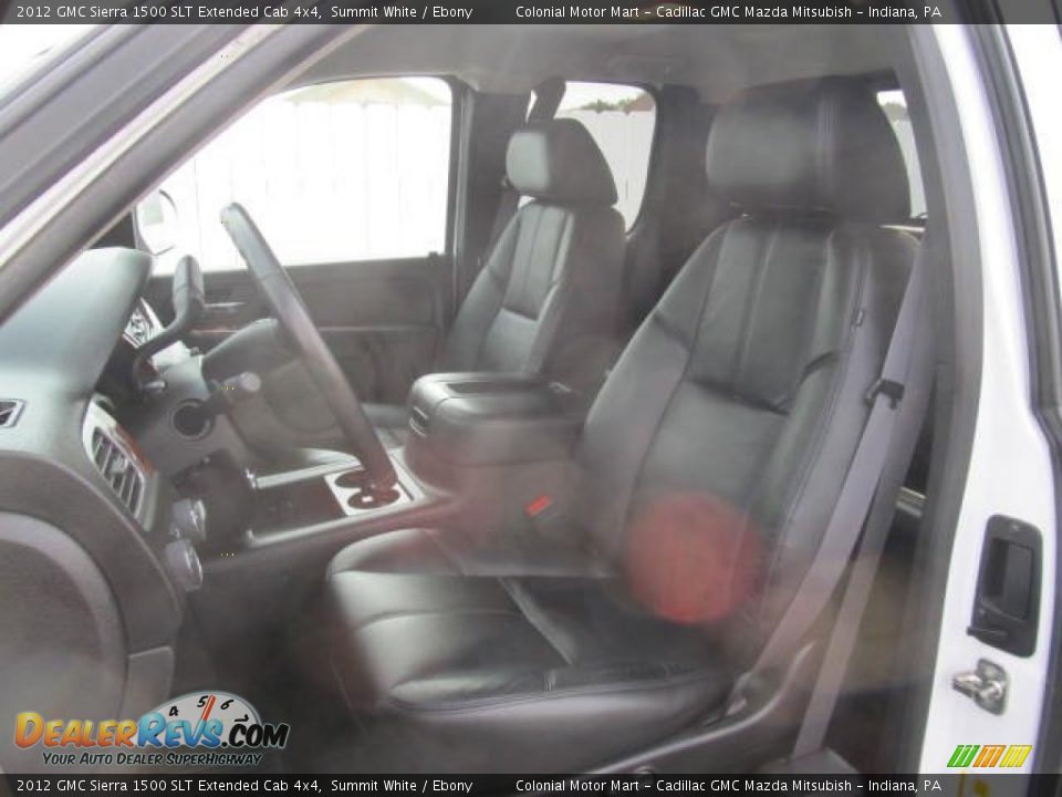 2012 GMC Sierra 1500 SLT Extended Cab 4x4 Summit White / Ebony Photo #14