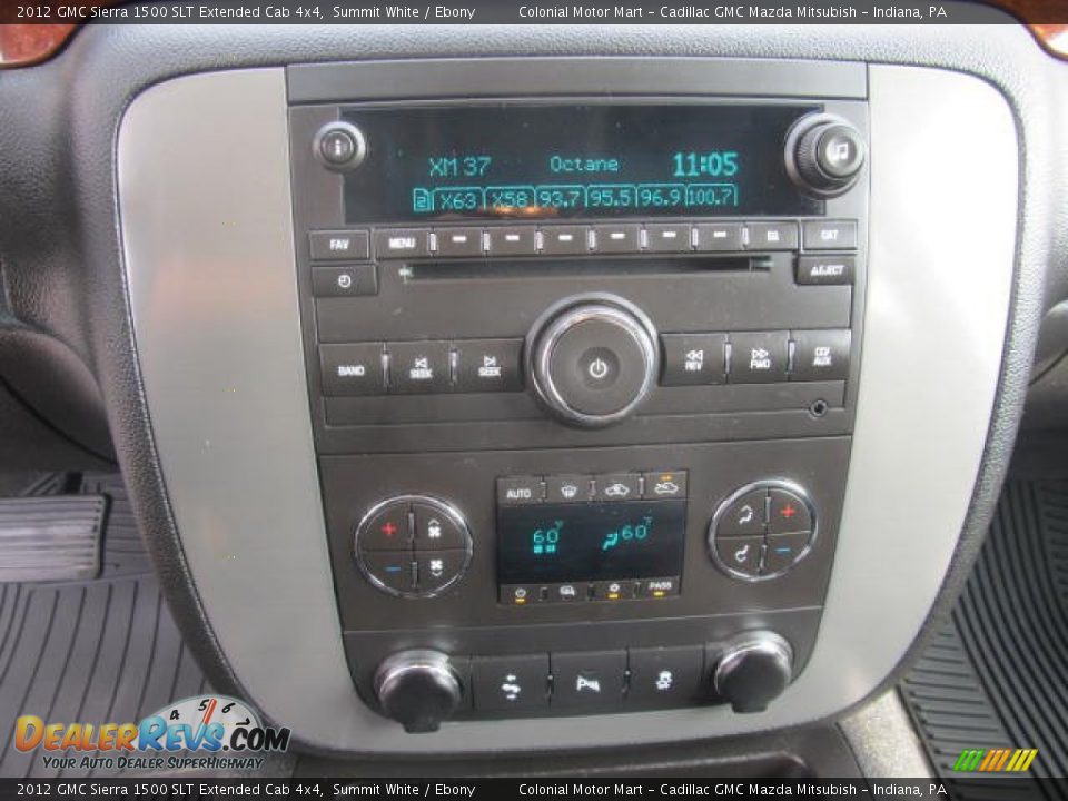 2012 GMC Sierra 1500 SLT Extended Cab 4x4 Summit White / Ebony Photo #17