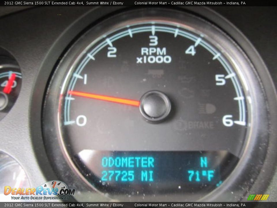 2012 GMC Sierra 1500 SLT Extended Cab 4x4 Summit White / Ebony Photo #20