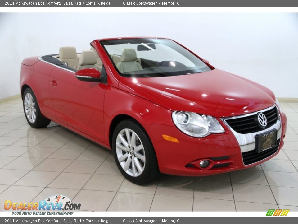 2011 Volkswagen Eos Komfort Salsa Red / Cornsilk Beige Photo #1