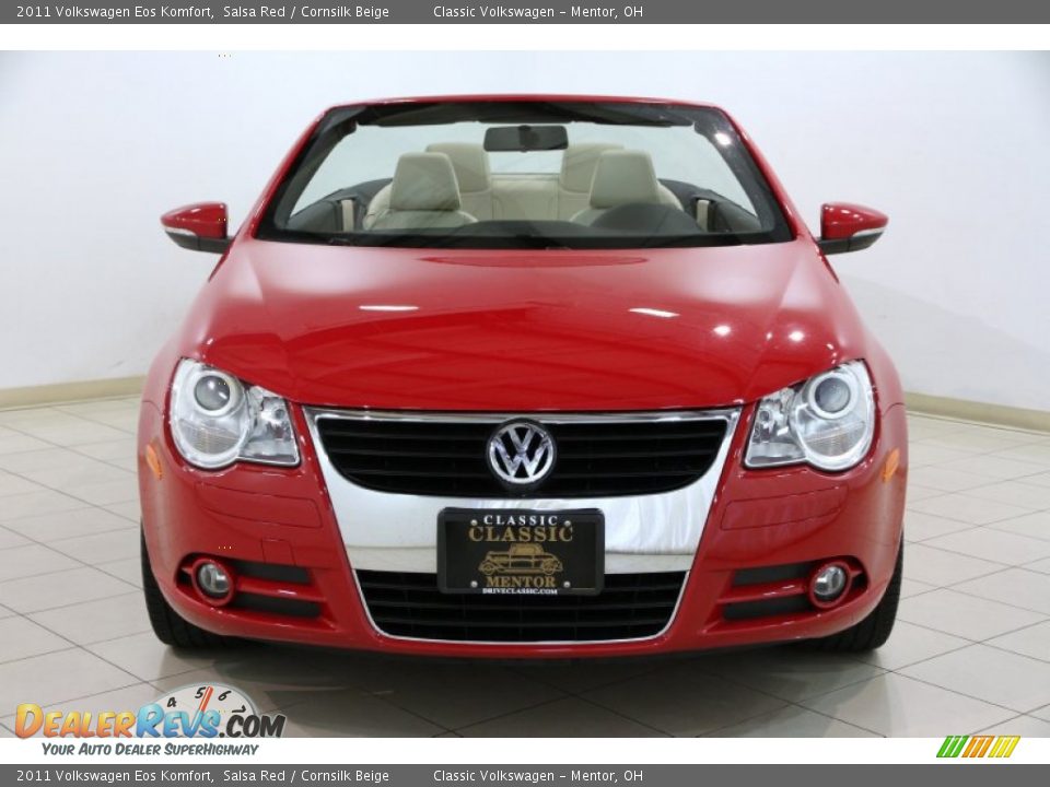 2011 Volkswagen Eos Komfort Salsa Red / Cornsilk Beige Photo #3