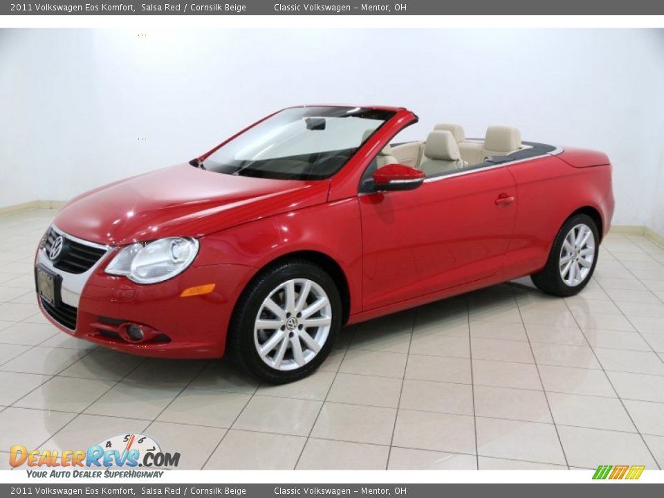 2011 Volkswagen Eos Komfort Salsa Red / Cornsilk Beige Photo #4
