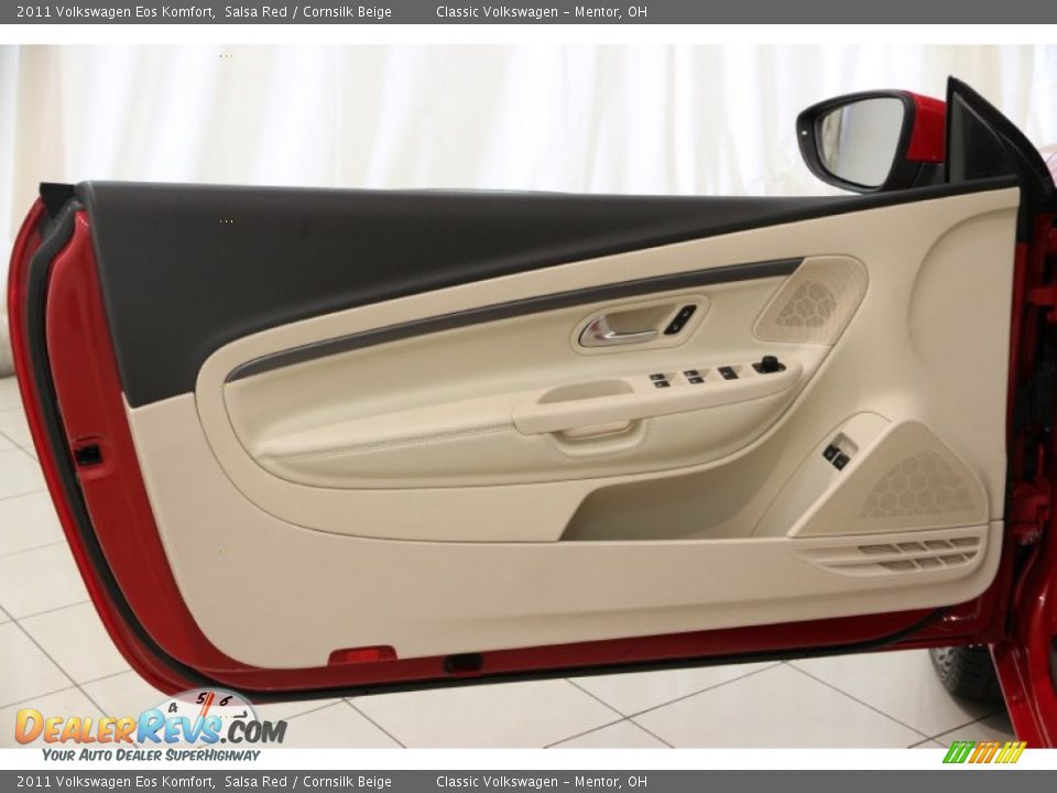 2011 Volkswagen Eos Komfort Salsa Red / Cornsilk Beige Photo #5