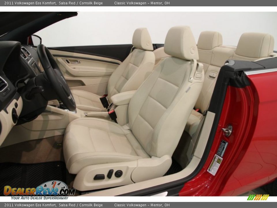 2011 Volkswagen Eos Komfort Salsa Red / Cornsilk Beige Photo #7