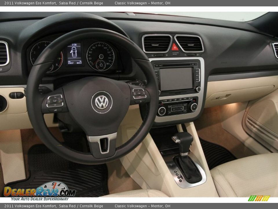 2011 Volkswagen Eos Komfort Salsa Red / Cornsilk Beige Photo #8