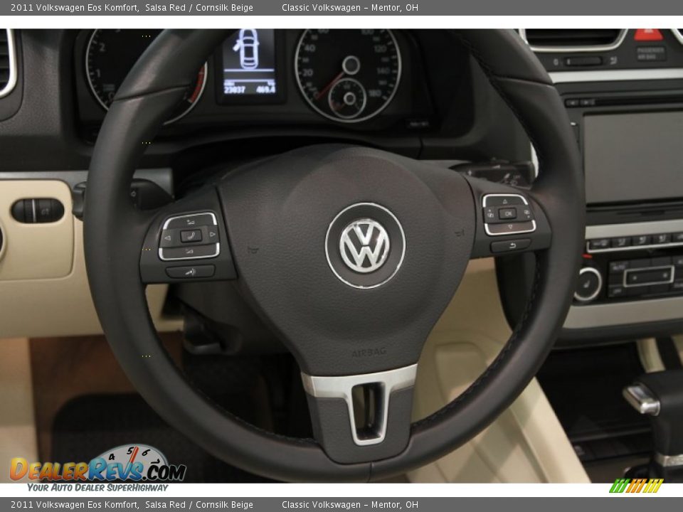 2011 Volkswagen Eos Komfort Salsa Red / Cornsilk Beige Photo #9