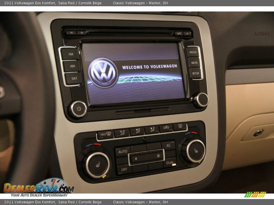 2011 Volkswagen Eos Komfort Salsa Red / Cornsilk Beige Photo #11