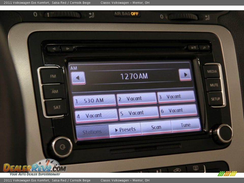 2011 Volkswagen Eos Komfort Salsa Red / Cornsilk Beige Photo #13