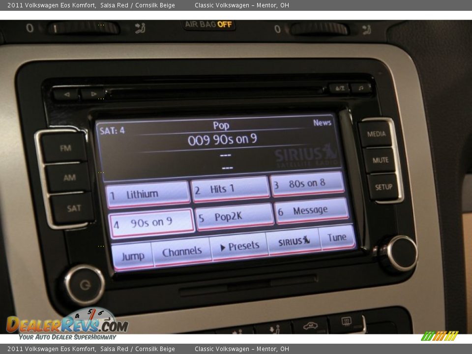 2011 Volkswagen Eos Komfort Salsa Red / Cornsilk Beige Photo #14