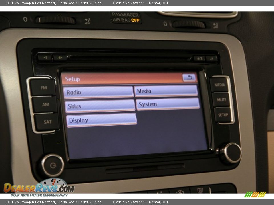 2011 Volkswagen Eos Komfort Salsa Red / Cornsilk Beige Photo #15
