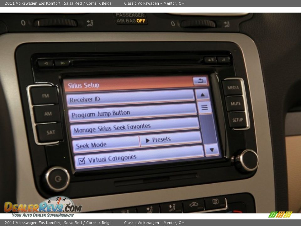 2011 Volkswagen Eos Komfort Salsa Red / Cornsilk Beige Photo #17