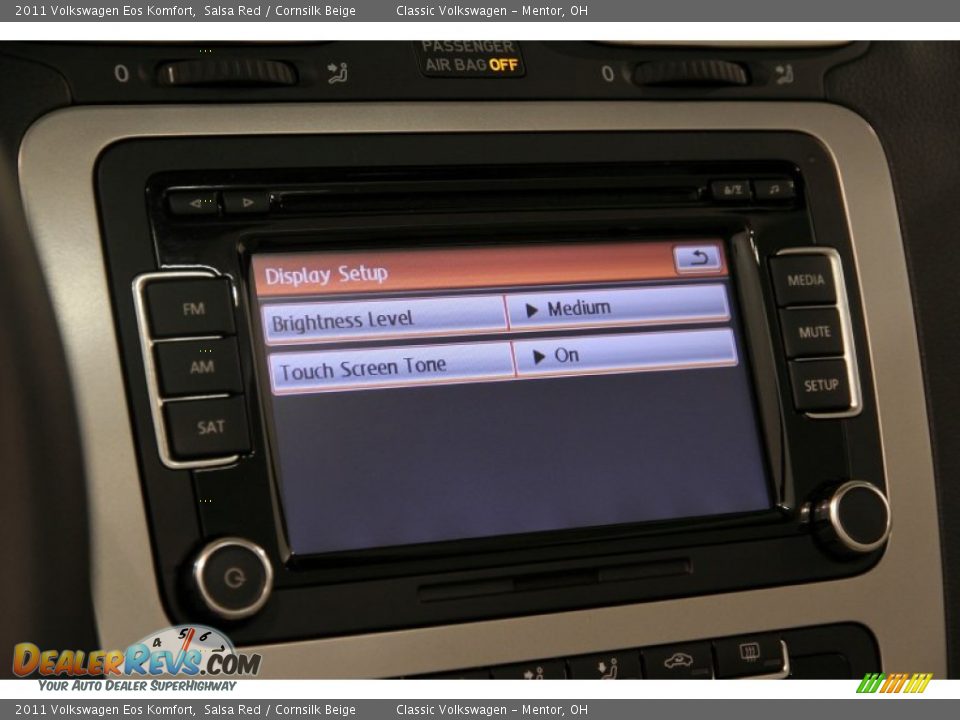 2011 Volkswagen Eos Komfort Salsa Red / Cornsilk Beige Photo #18