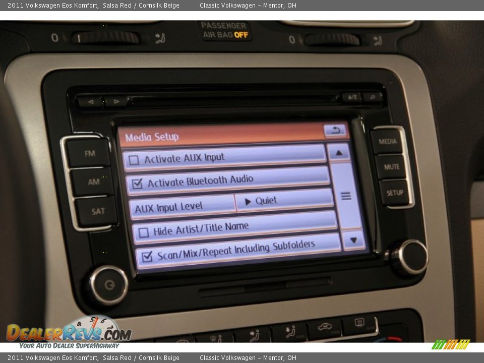 2011 Volkswagen Eos Komfort Salsa Red / Cornsilk Beige Photo #19