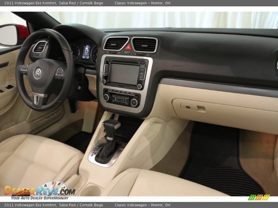 2011 Volkswagen Eos Komfort Salsa Red / Cornsilk Beige Photo #22