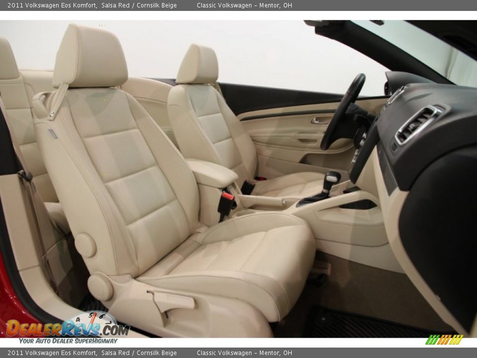 2011 Volkswagen Eos Komfort Salsa Red / Cornsilk Beige Photo #23
