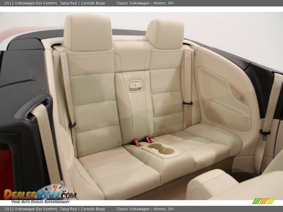 2011 Volkswagen Eos Komfort Salsa Red / Cornsilk Beige Photo #24