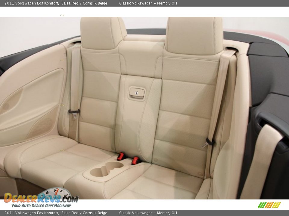 2011 Volkswagen Eos Komfort Salsa Red / Cornsilk Beige Photo #25