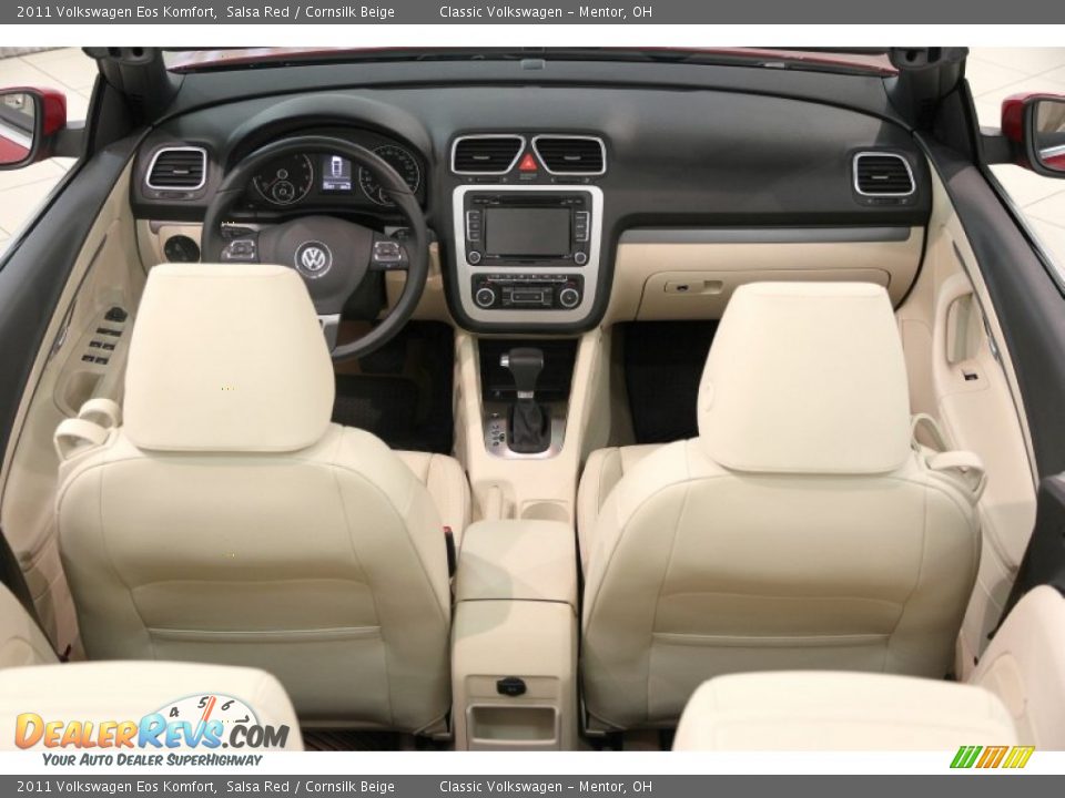 2011 Volkswagen Eos Komfort Salsa Red / Cornsilk Beige Photo #26