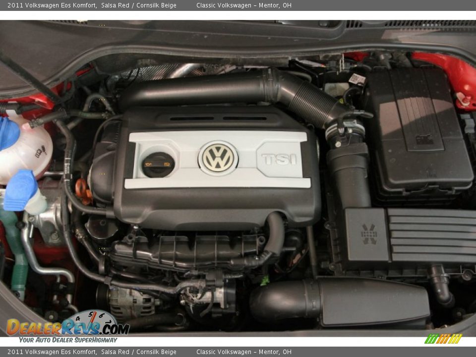 2011 Volkswagen Eos Komfort Salsa Red / Cornsilk Beige Photo #27