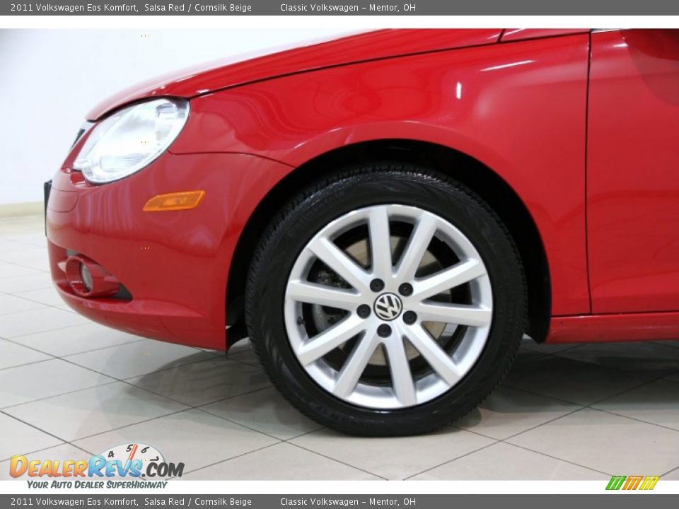 2011 Volkswagen Eos Komfort Salsa Red / Cornsilk Beige Photo #28