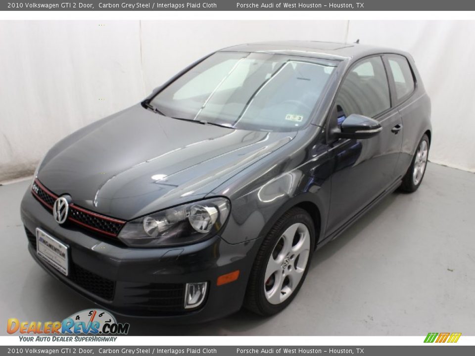 2010 Volkswagen GTI 2 Door Carbon Grey Steel / Interlagos Plaid Cloth Photo #3