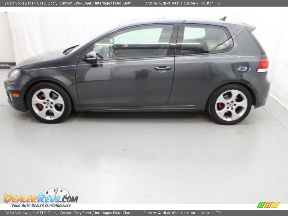 2010 Volkswagen GTI 2 Door Carbon Grey Steel / Interlagos Plaid Cloth Photo #4