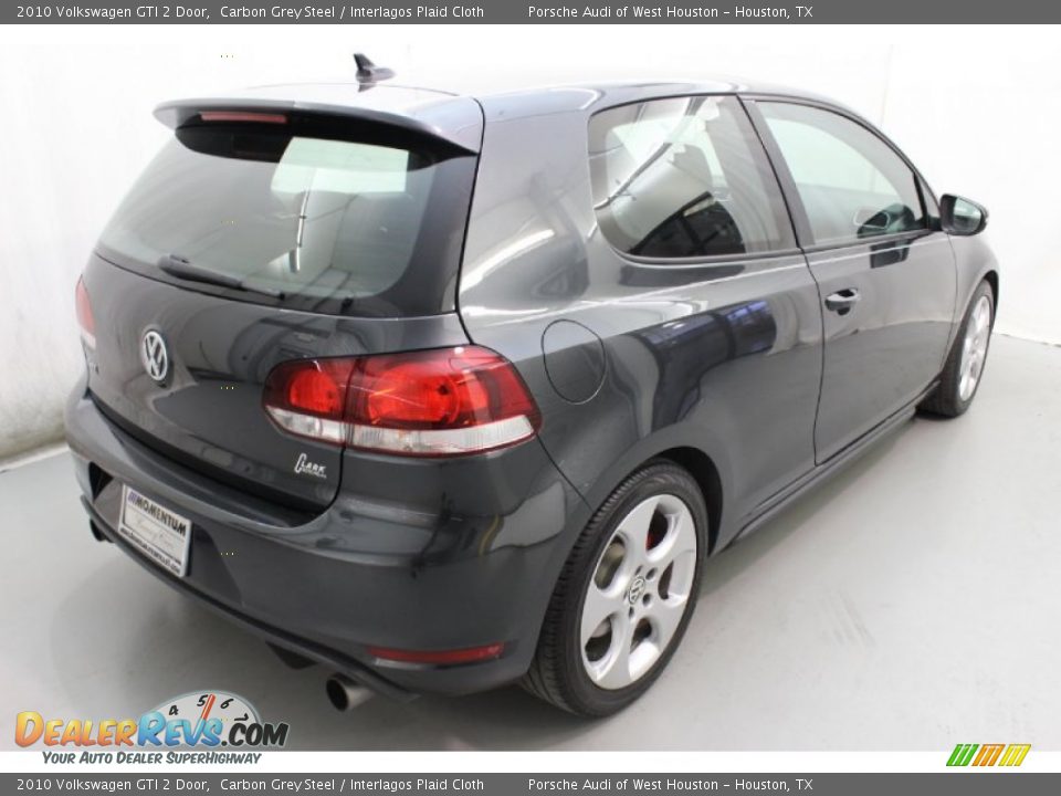 2010 Volkswagen GTI 2 Door Carbon Grey Steel / Interlagos Plaid Cloth Photo #8