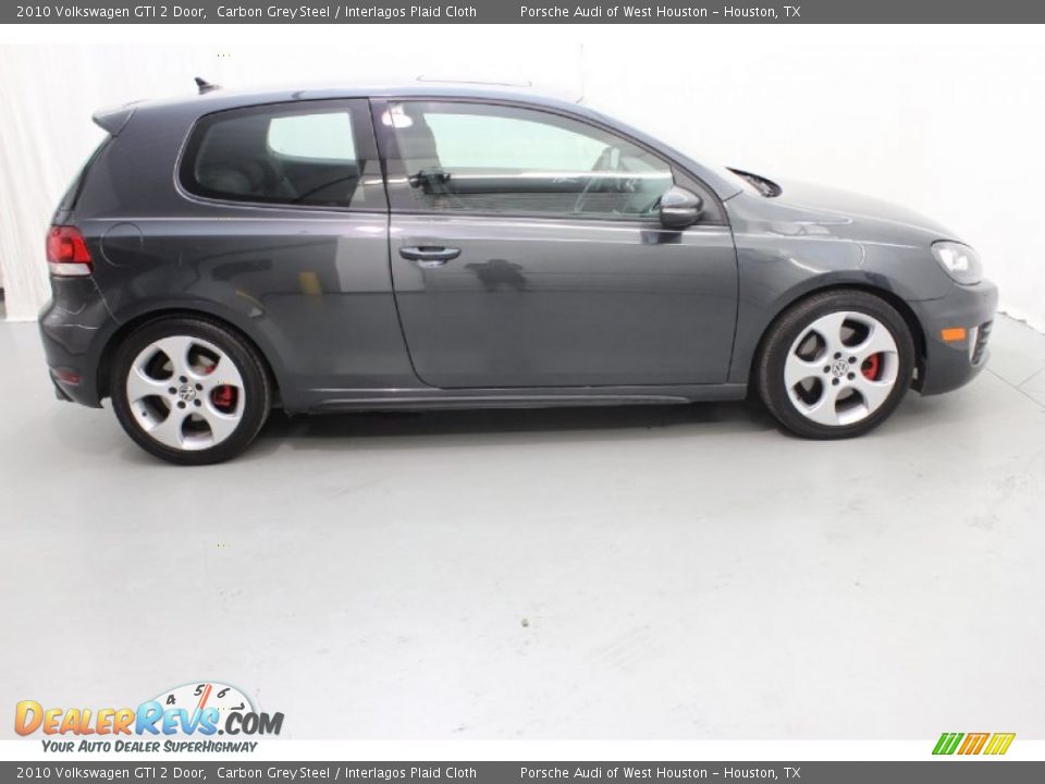2010 Volkswagen GTI 2 Door Carbon Grey Steel / Interlagos Plaid Cloth Photo #9