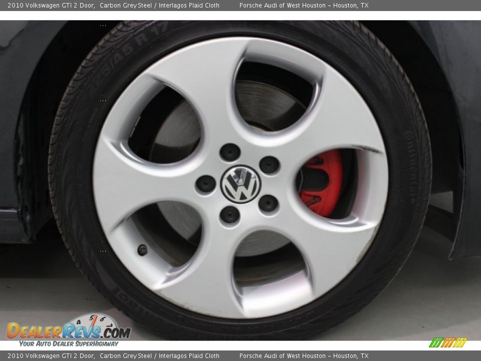 2010 Volkswagen GTI 2 Door Carbon Grey Steel / Interlagos Plaid Cloth Photo #10
