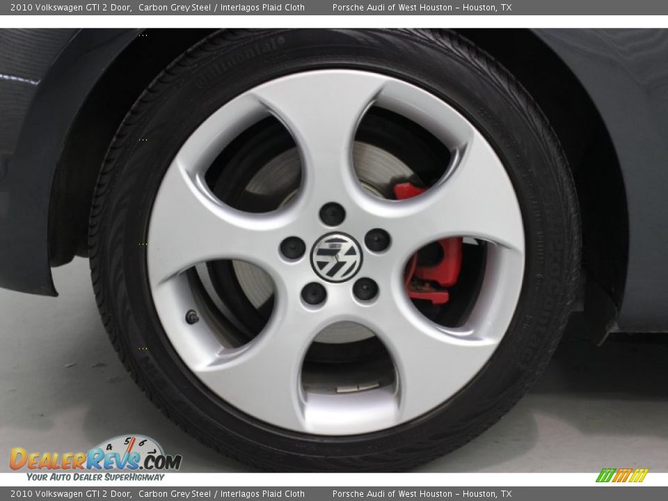 2010 Volkswagen GTI 2 Door Carbon Grey Steel / Interlagos Plaid Cloth Photo #11