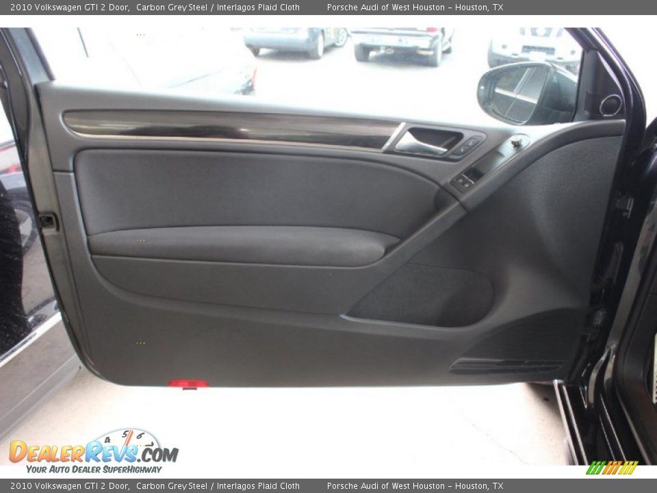 2010 Volkswagen GTI 2 Door Carbon Grey Steel / Interlagos Plaid Cloth Photo #12