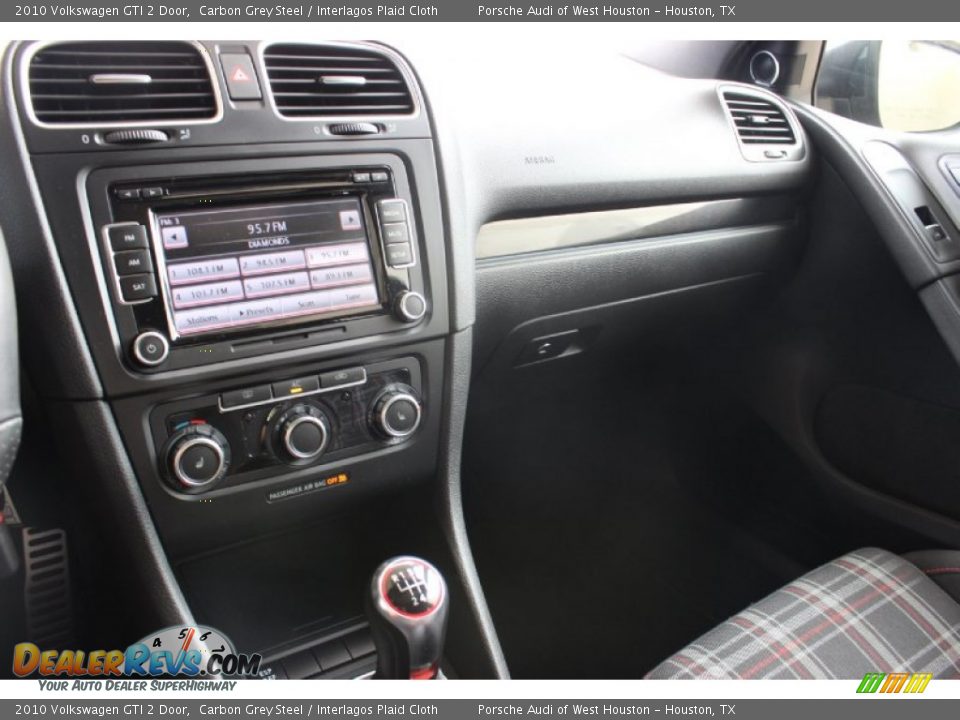 2010 Volkswagen GTI 2 Door Carbon Grey Steel / Interlagos Plaid Cloth Photo #15