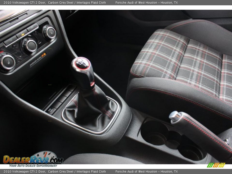 2010 Volkswagen GTI 2 Door Carbon Grey Steel / Interlagos Plaid Cloth Photo #16